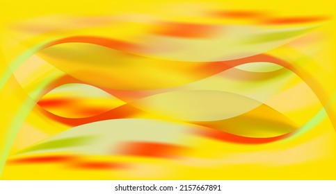Resumen de fondo ondulado amarillo. Un telón de fondo brillante de Perla. Pantalla digital de lujo. Gradiente de color caliente. Cartel de verano, afiche o plantilla para aplicación móvil. Fondo de pantalla de arte pop moderno. Efecto colorido texturizado.