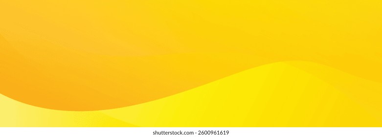Abstract yellow wavy background. Suit for booklet, brochure, banner, poster, website, flyer, cover, corporate, backdrop. Vector illustration