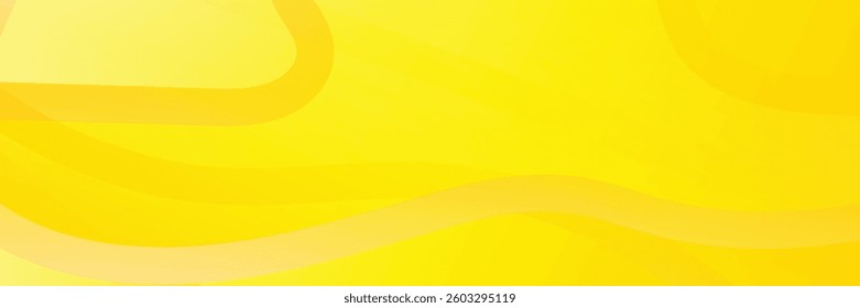 Abstract yellow wavy background. Suit for booklet, brochure, banner, poster, website, flyer, cover, corporate, backdrop. Vector illustration