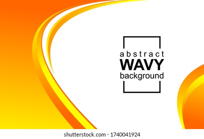 abstract yellow wavy background. Wavy waves banner color line for web banner. vector abstract design. Flyer template vortex design.