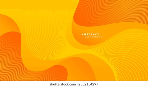 Abstract yellow with wavy line texture background