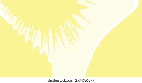 Abstract yellow and white background with dynamic shapes