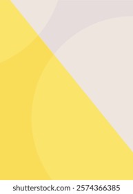 Abstract yellow and white background with dynamic shapes