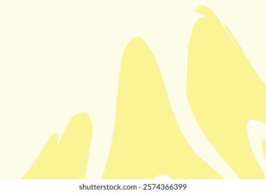 Abstract yellow and white background with dynamic shapes