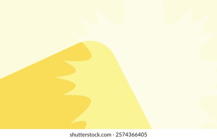 Abstract yellow and white background with dynamic shapes
