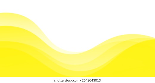 Abstract yellow white background frame vector illustration material, refreshing sparkling color water.