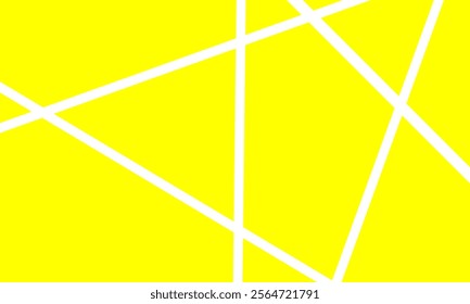 Abstract Yellow and White Geometric Pattern with Angular Lines