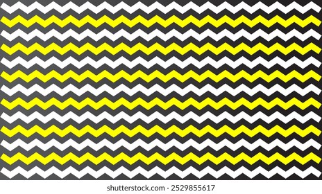 Abstract Yellow white pattern background zig zag lines pattern seamless background, design horizontal wave pattern texture. It is a customizable file.
