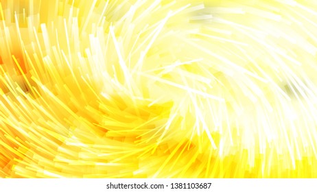 Abstract Yellow and White Random Twirl Striped Lines Background