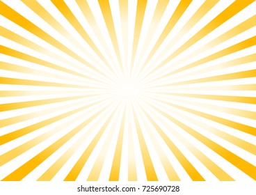 Abstract Yellow White rays background. Vector EPS 10, cmyk