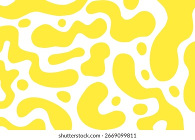 Abstract yellow and white seamless pattern vector, ideal for modern wallpapers, textile prints, backgrounds, and creative branding designs.