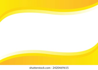 abstract yellow white wave background design template