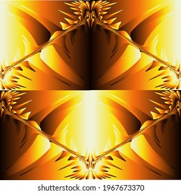 The abstract is yellow-brown and orange on a square background. For textures and design.