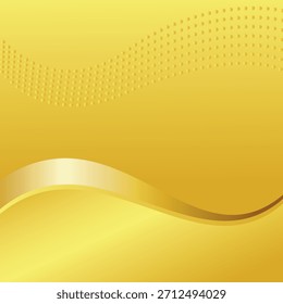 Abstractas fondo de Vector amarillo-dorado con Gradientes suaves, luz brillante suave, Formas fluidas y curvas elegantes que crean un diseño visual cálido, lujoso, moderno y radiante.