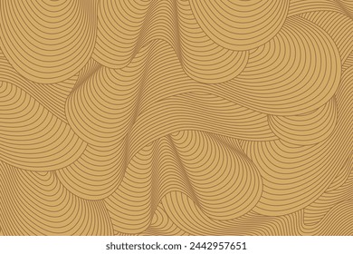 Fondo de rayas irregulares amarillentas abstractas marrón y gris con diseño geométrico sin costuras para certificados, invitaciones, textiles, ropa, cubiertas y etc.
