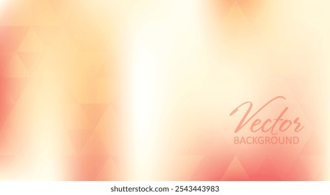 Abstract yellowish orange background with translucent triangles. Subtle vector graphic pattern. CMYK colors