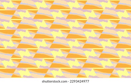 abstract yellow-orange background of triangles. geometric pattern. horizontal cover. colorful print. desktop wallpapers.