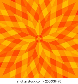 Abstract yellow-orange flower style background