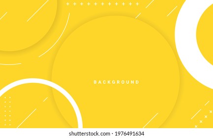 Abstract yelow geometric shapes background