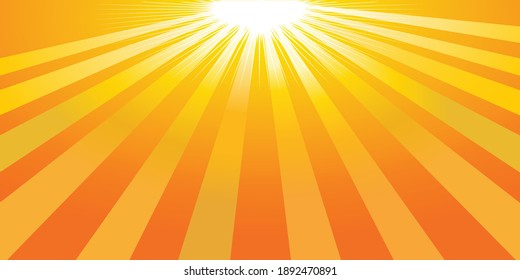 Abstract yelow sunrise background vector