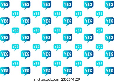 Abstract Yes Pattern Background, can be used for business designs, presentation designs or any suitable designs.