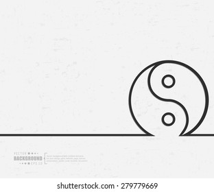 Abstract yin-yang vector background. For web and mobile applications, illustration template design, creative business info graphic, brochure, banner, presentation, concept poster, cover, booklet, document.