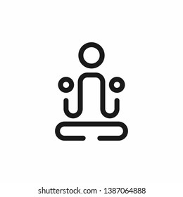 abstract yoga line logo template