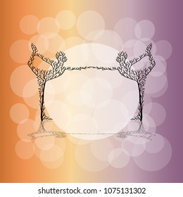 Abstract yoga pose