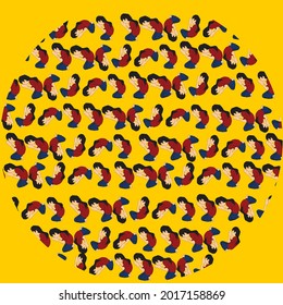 poses abstractas de yoga para el diseño de fondo
