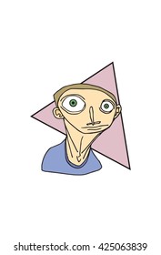 Abstract Young Man