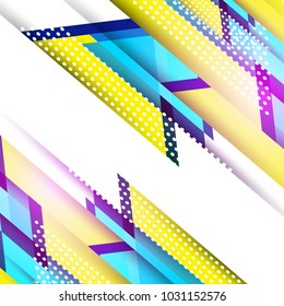 Abstract youth background, geometric colorful shapes. Art design. Vector, eps 10.