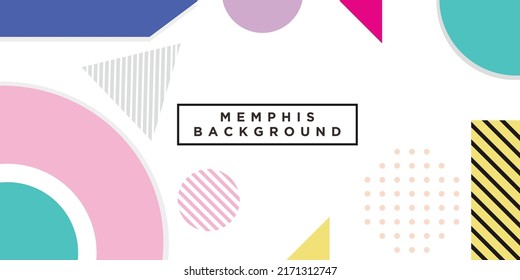 abstract youthful geometric memphis background