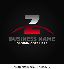 Abstract Z letter vector logo icon template