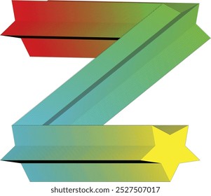 abstract Z sign for design