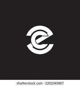 Abstract ZC, CZ, Z, C vector logo monogram icon template.