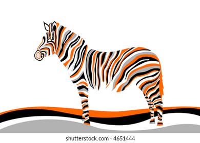 abstract zebra