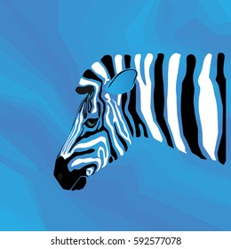 Abstract  zebra.