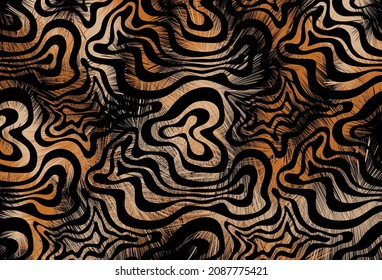 Abstract Zebra, Animal skin Pattern. Vector Illustration.