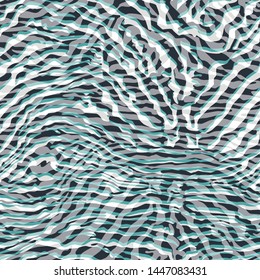 Abstract zebra fur vector seamless pattern