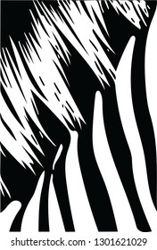 Abstract zebra neck zoo print texture vector pattern decorative design for creative ideas