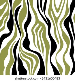 Abstract zebra pattern. Vector Illustration.