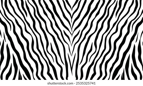 Abstraktes Zebra-Druckmuster. Zebra Streifen Muster Vektor.
