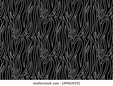 Abstract zebra seamless pattern. Ornamental geometric pattern. Black and white animal skin pattern. Trendy stylish vector wallpaper.