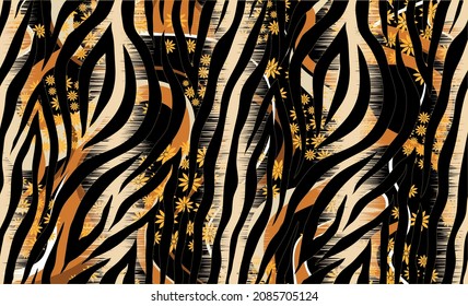 Abstract Zebra skin Pattern. Vector Illustration.
