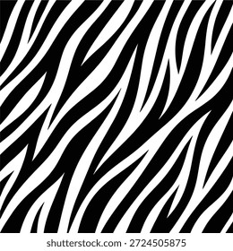 Patrones de rayas de cebra Abstractas con textura orgánica de impresión animal curvy