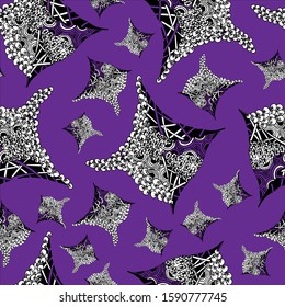 Abstract zenart seamless pattern illustration.