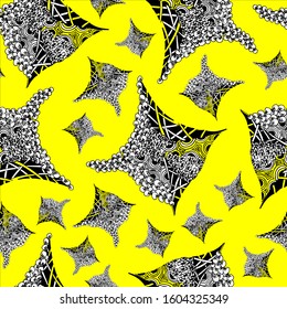 Abstract zenart seamless pattern illustration.