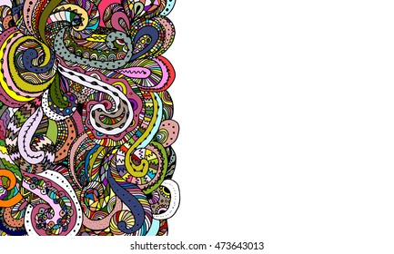 Abstract zentangle background, sketch for your design