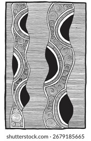 Zentangle abstrato rabiscar fundo. Ilustração vetorial em preto-e-branco.Esboçar por traço.