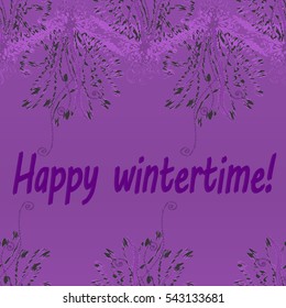 Abstract zentangle inspired art tracery card design with doodle in bright colors.